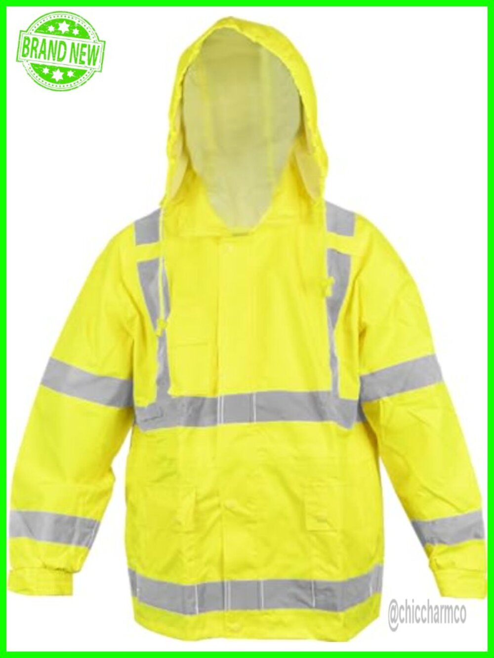 Hi-Visibility Flame Retardant 2-Piece Rain Suit | ANSI Class 3 | Reflective